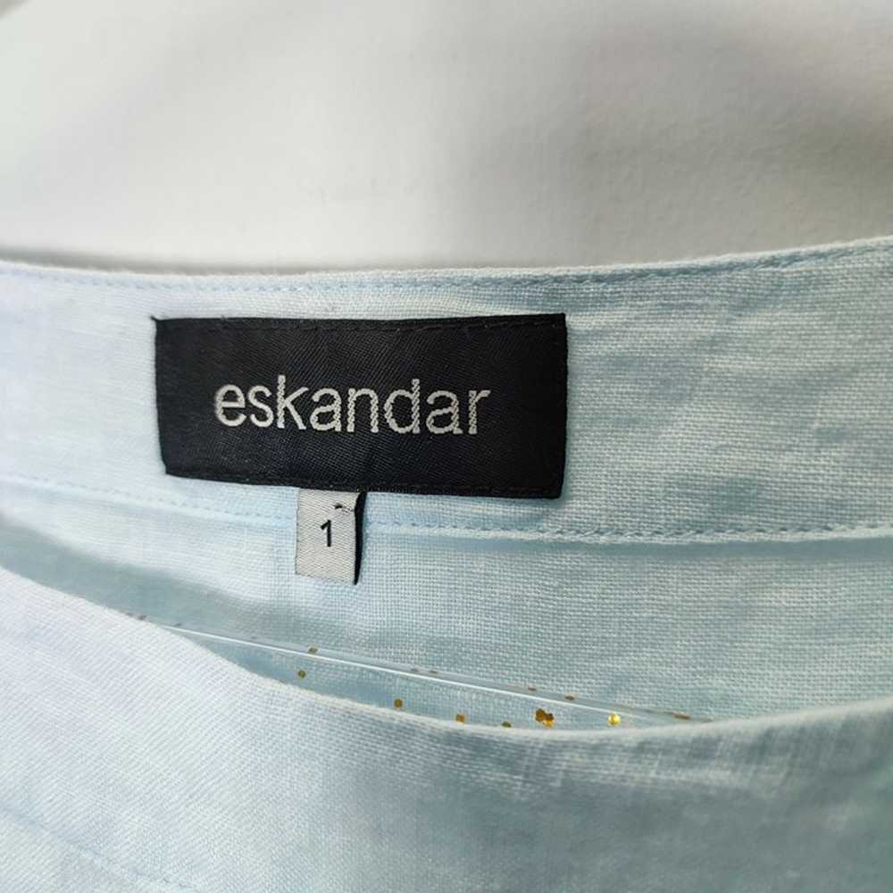 ESkandar tunic light blue linen size 1 - image 5