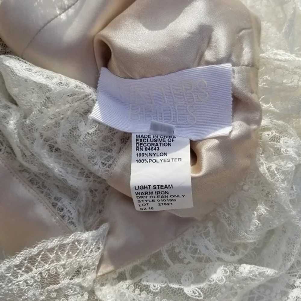 Watters Mai Lace Long Sleeve Wedding Dress Topper - image 12