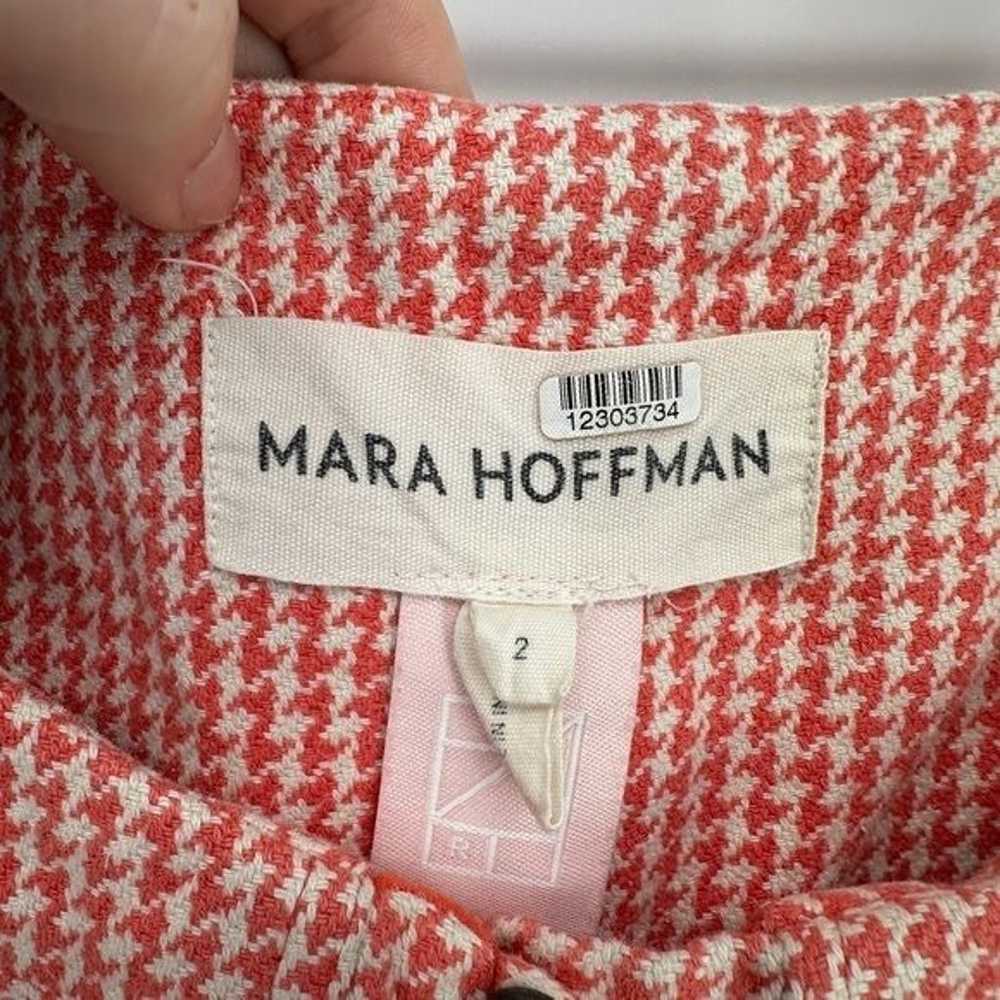 Mara Hoffman | Women’s 12 Orange Houndstooth Lola… - image 9