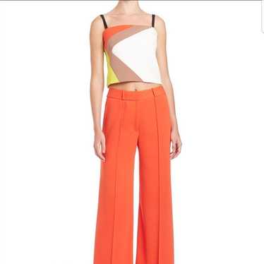 Milly Color Block Cropped Tank Top $265 - image 1