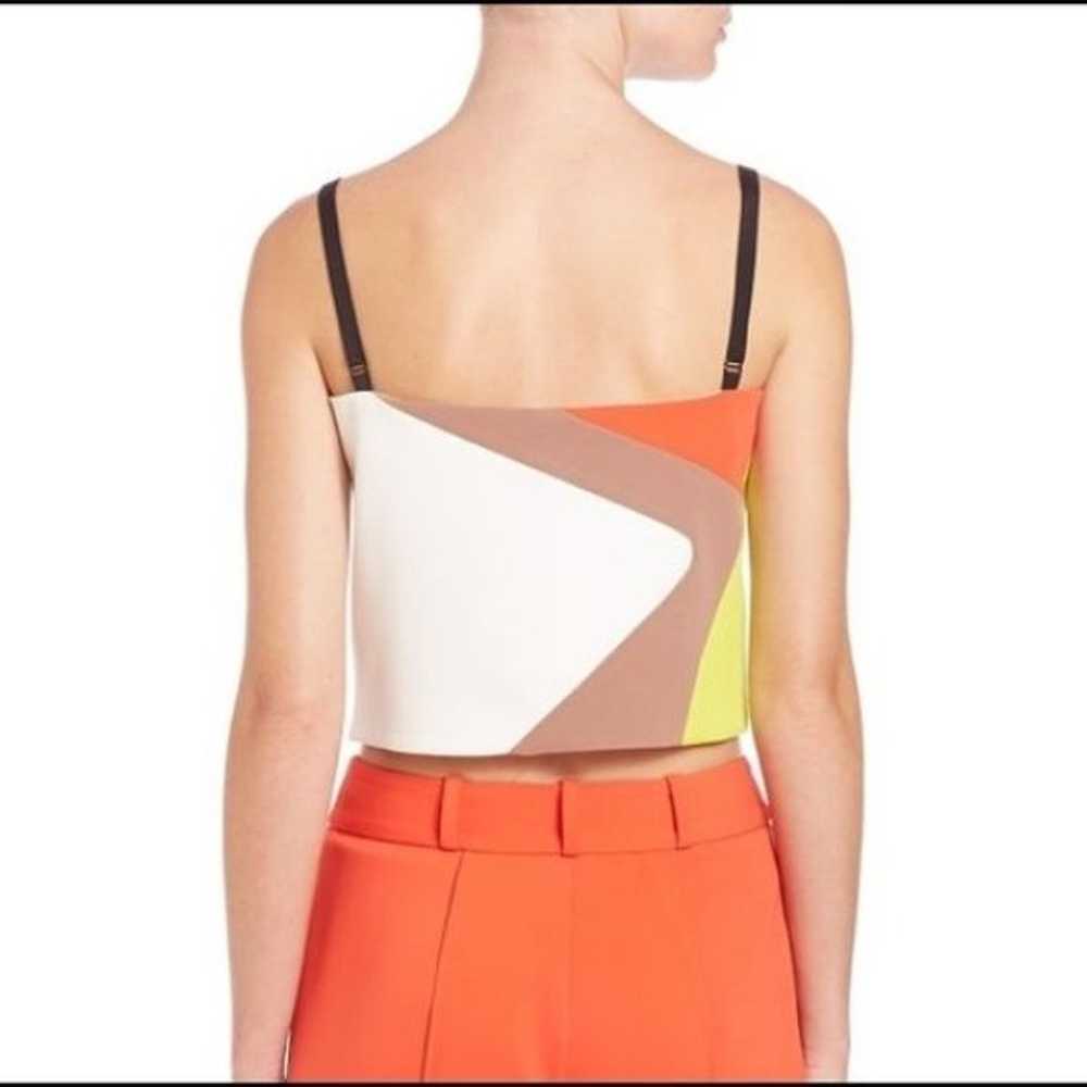 Milly Color Block Cropped Tank Top $265 - image 2