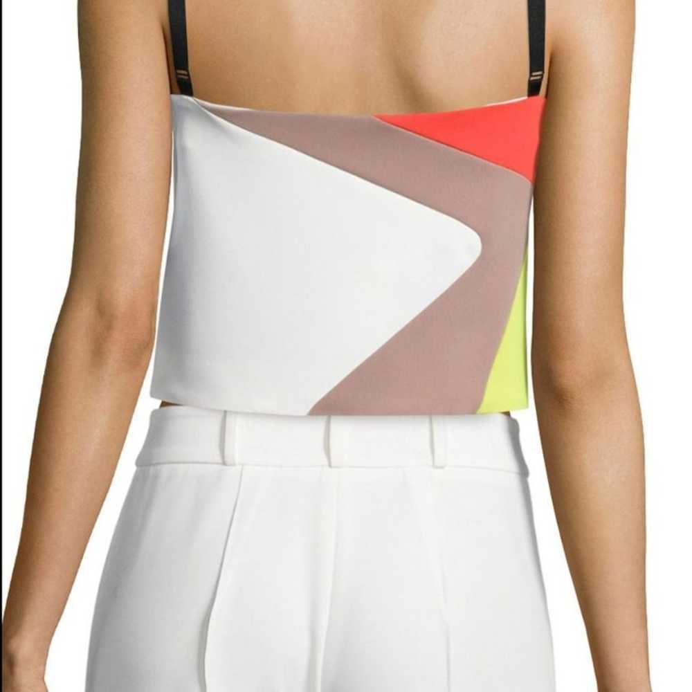 Milly Color Block Cropped Tank Top $265 - image 5