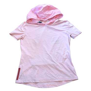 PRADA Nylon Sport Hooded Short Sleeve T-Shirt Top… - image 1