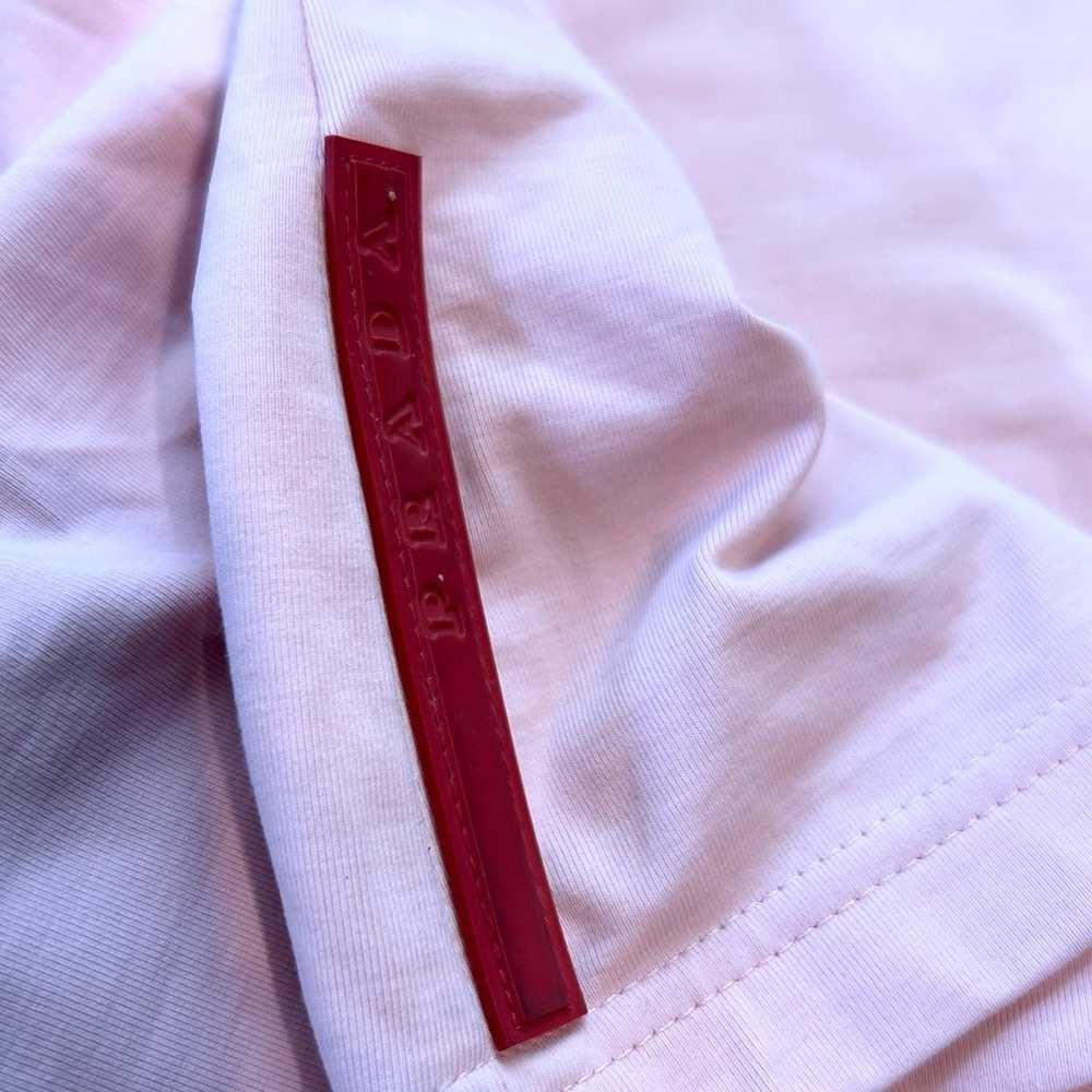 PRADA Nylon Sport Hooded Short Sleeve T-Shirt Top… - image 5
