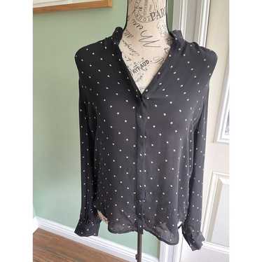 NWOT L'AGENCE Holly Star Print Blouse