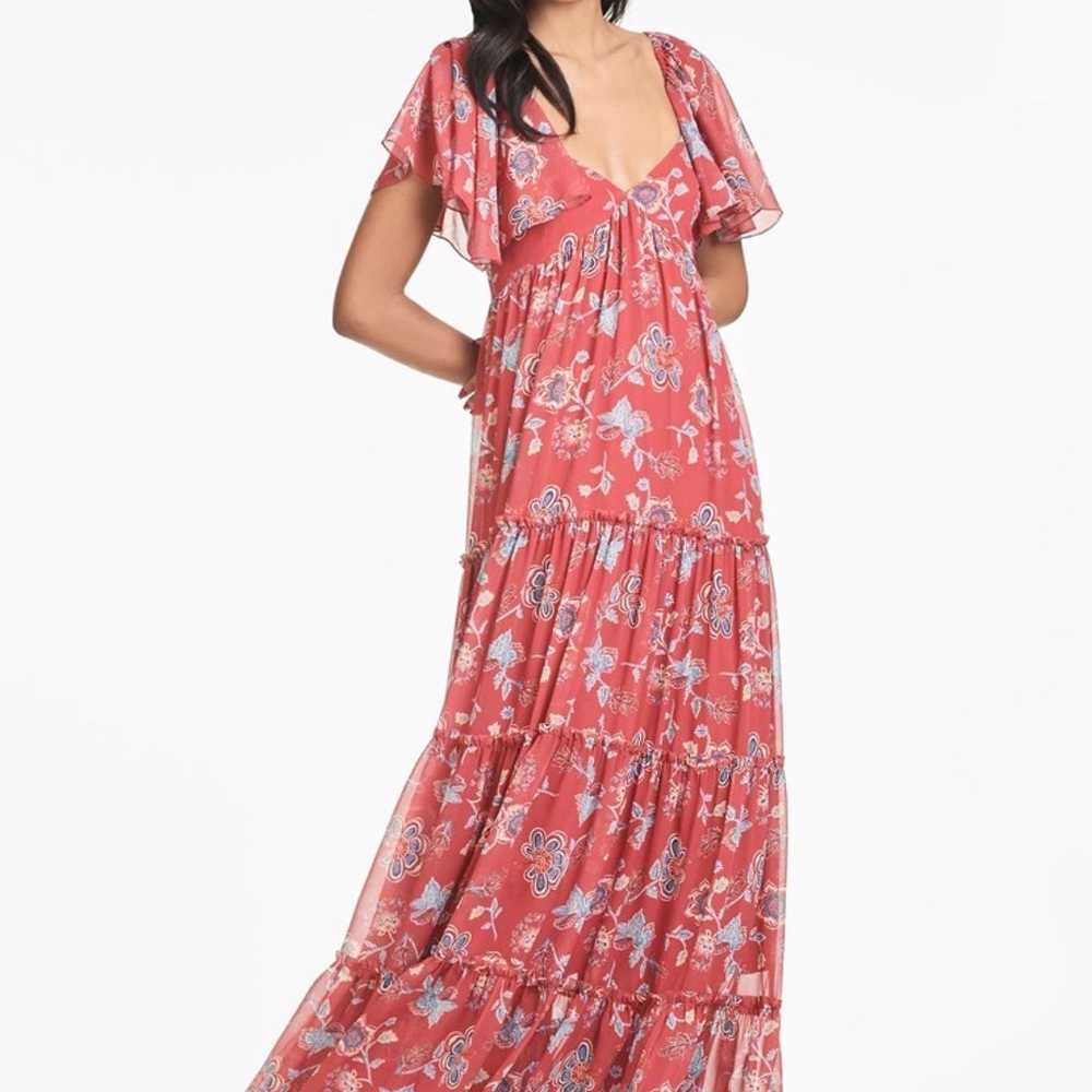 Sachin & Babi Kara Dress - Eastern Gouache Botani… - image 1