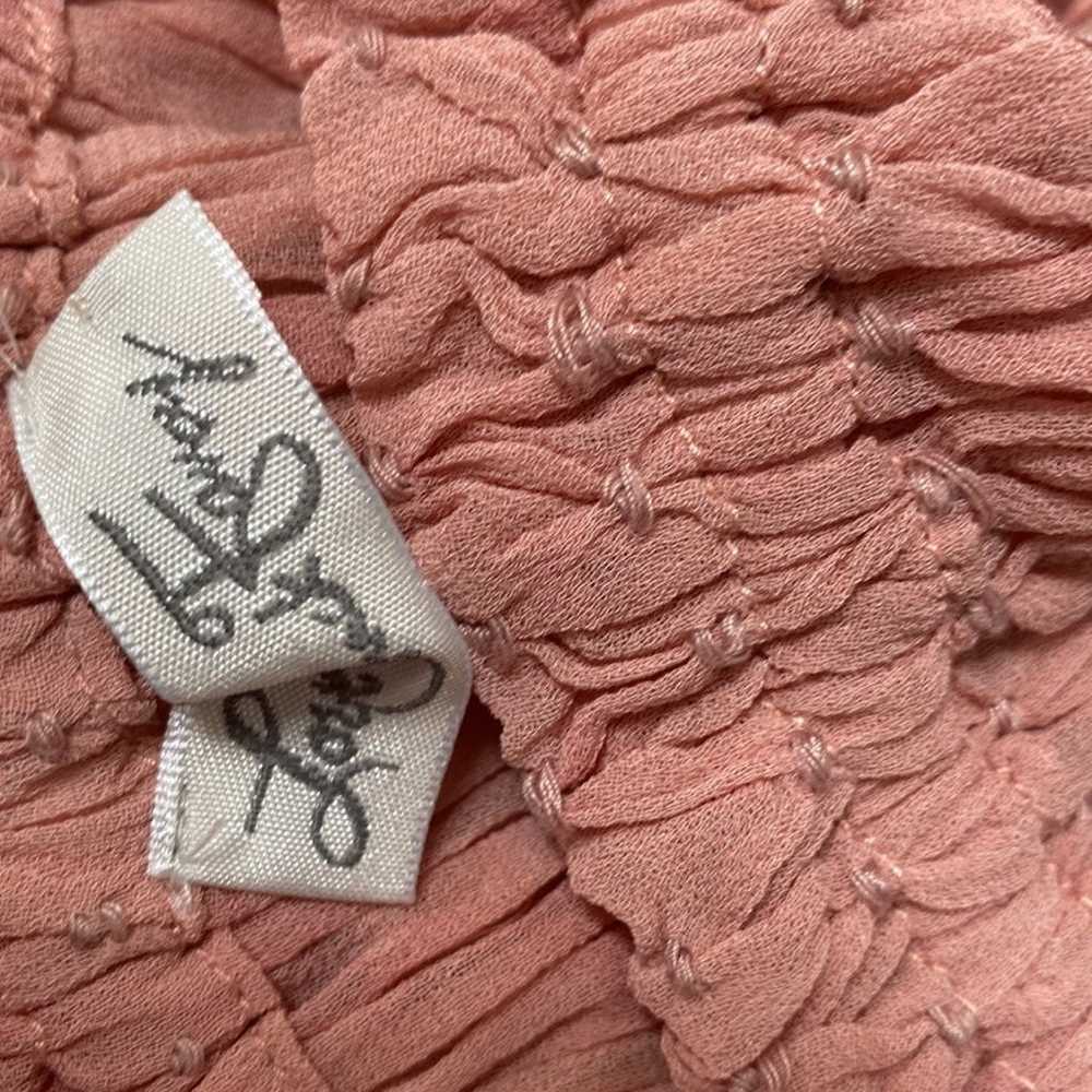 Loveshackfancy pink smoked top & mini ruffle skir… - image 9