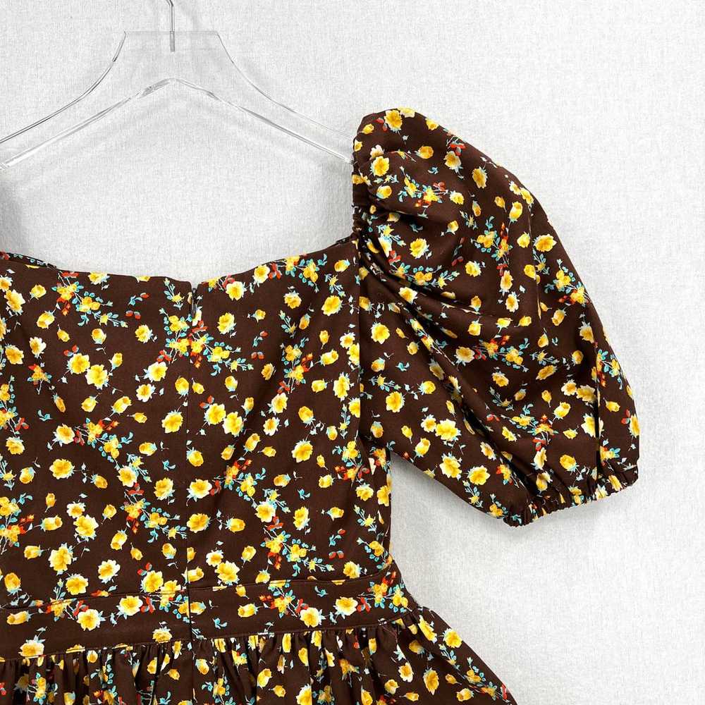 AUTUMN ADEIGBO Shirt Womens 4 Brown Brigette Puff… - image 7