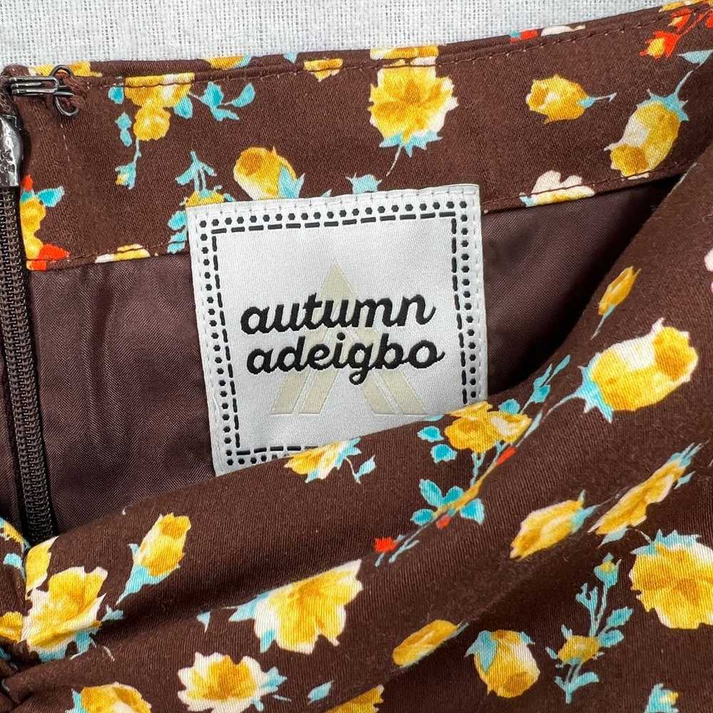 AUTUMN ADEIGBO Shirt Womens 4 Brown Brigette Puff… - image 8