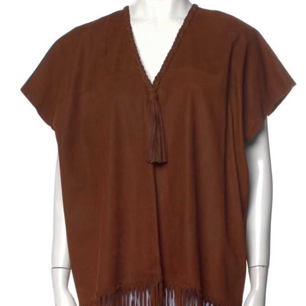 Ulla Johnson suede fringe top new - image 2