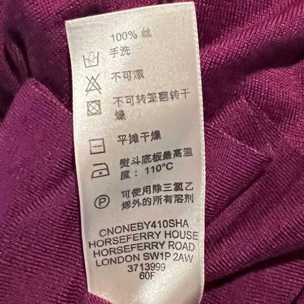 (New) Burberry London Silk (100%) Violet Top - image 12