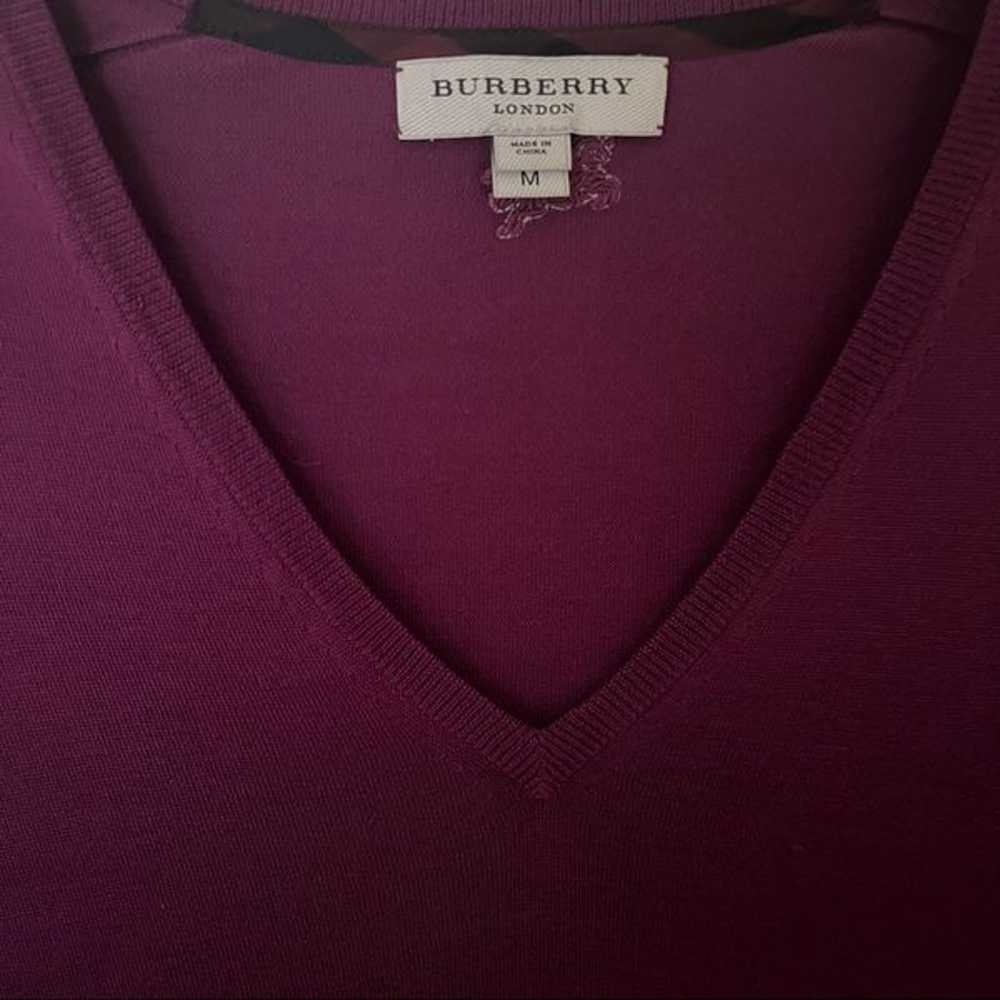 (New) Burberry London Silk (100%) Violet Top - image 3