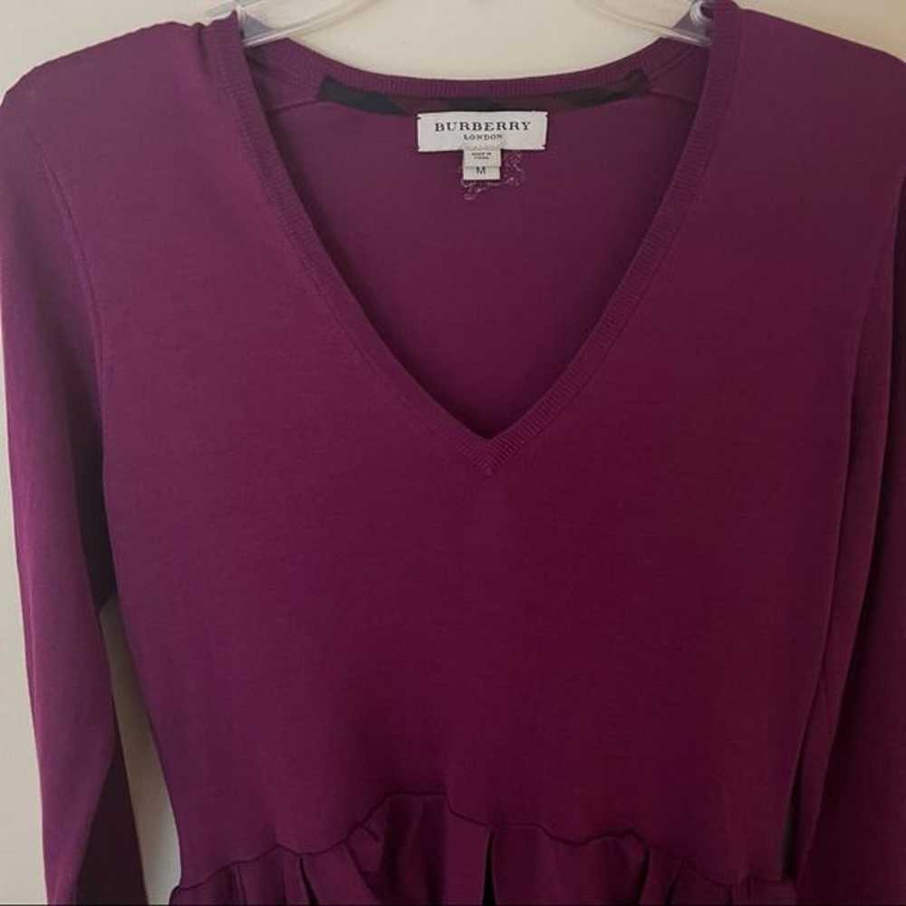 (New) Burberry London Silk (100%) Violet Top - image 9