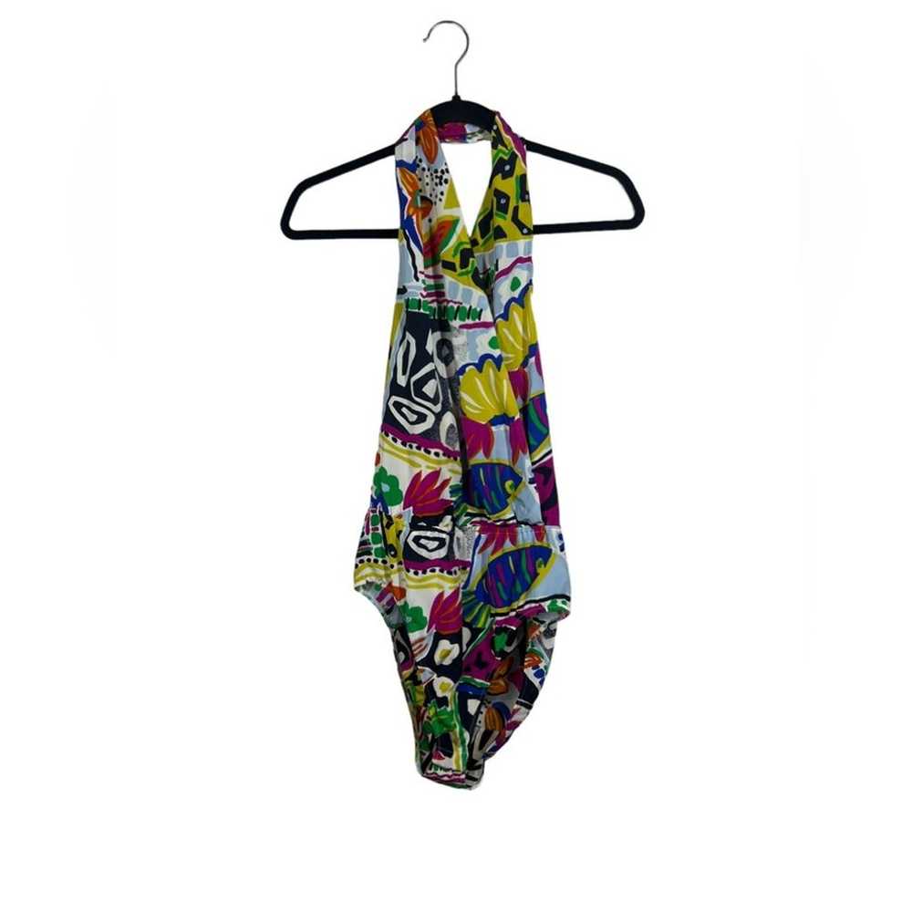 VTG Escada by Margaretha Ley 100% Silk Bodysuit T… - image 2