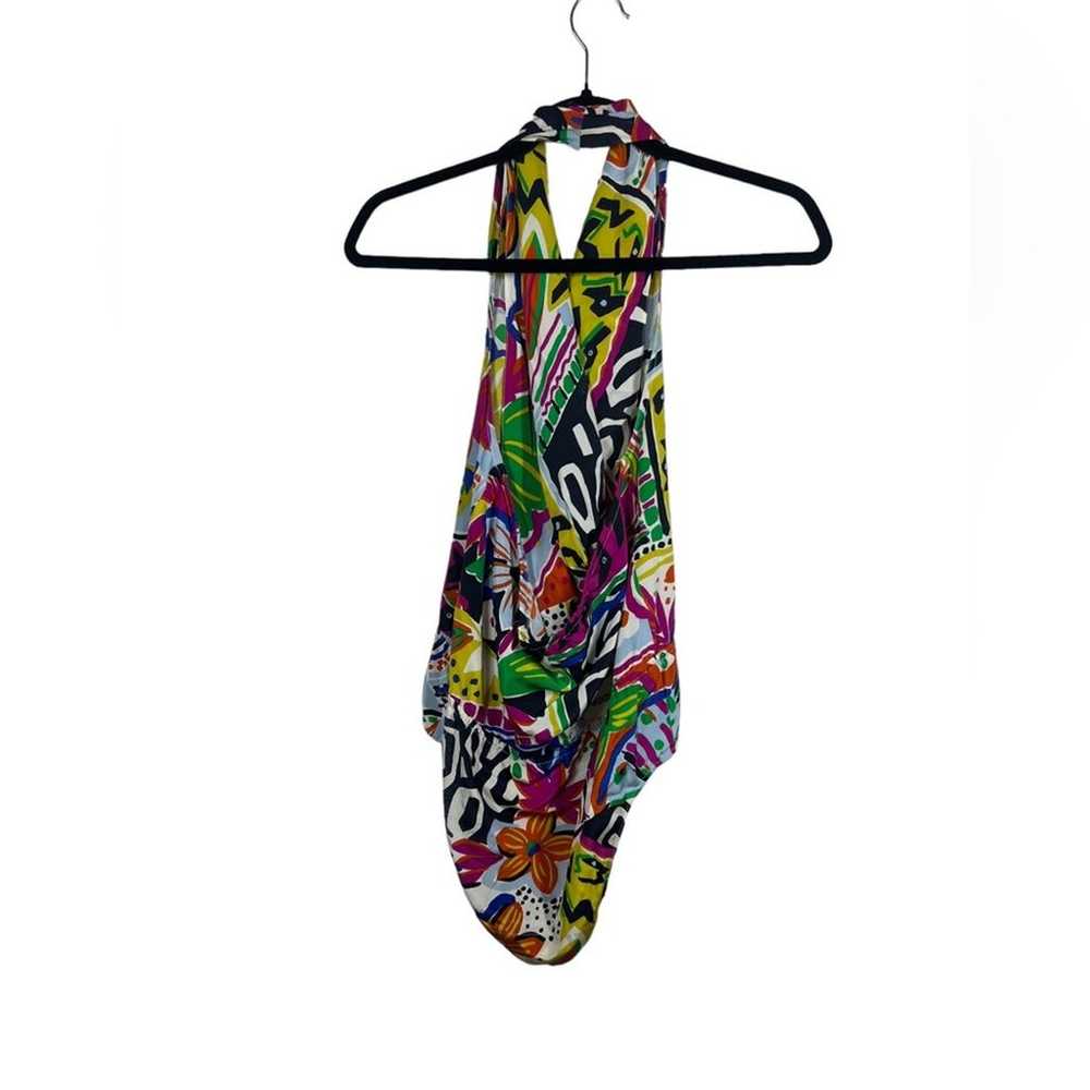 VTG Escada by Margaretha Ley 100% Silk Bodysuit T… - image 3