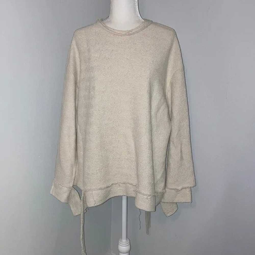 Raw Hem Oversize Sweater - image 1