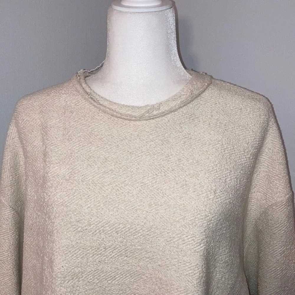 Raw Hem Oversize Sweater - image 2