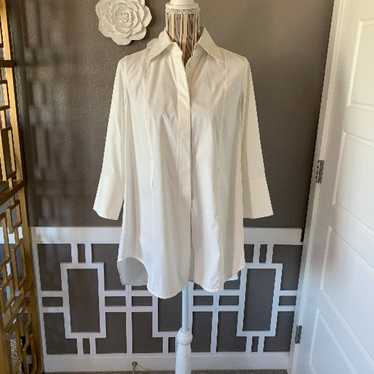 KaufmanFranco Belted Oversized Button Down Shirt