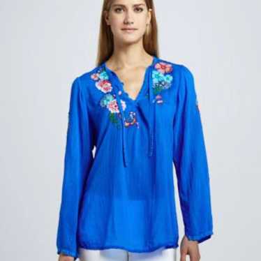 Johnny Was Rain Forest Tunic Top - image 1