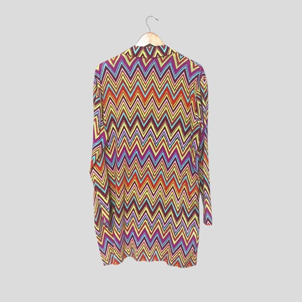 Missoni Womens Tunic Dress Size 48 Multicolor Zig… - image 10