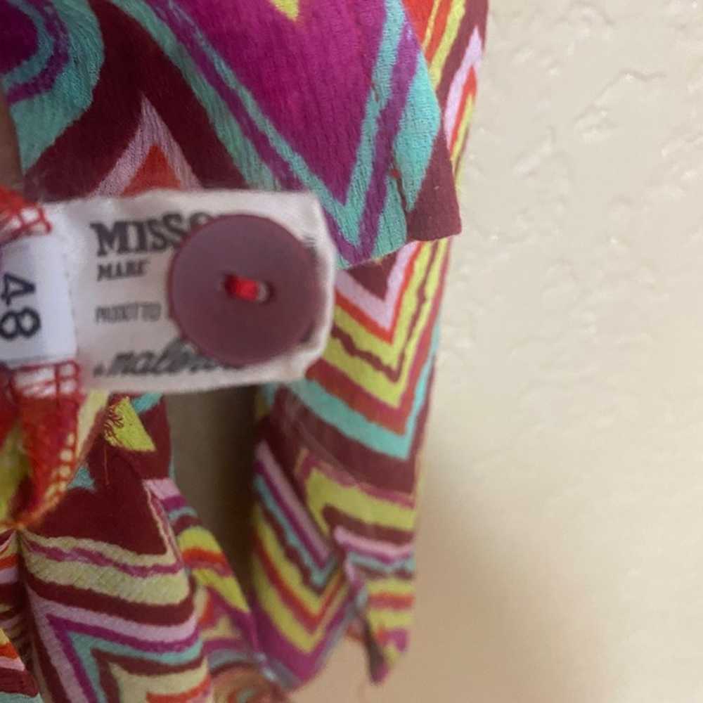 Missoni Womens Tunic Dress Size 48 Multicolor Zig… - image 3
