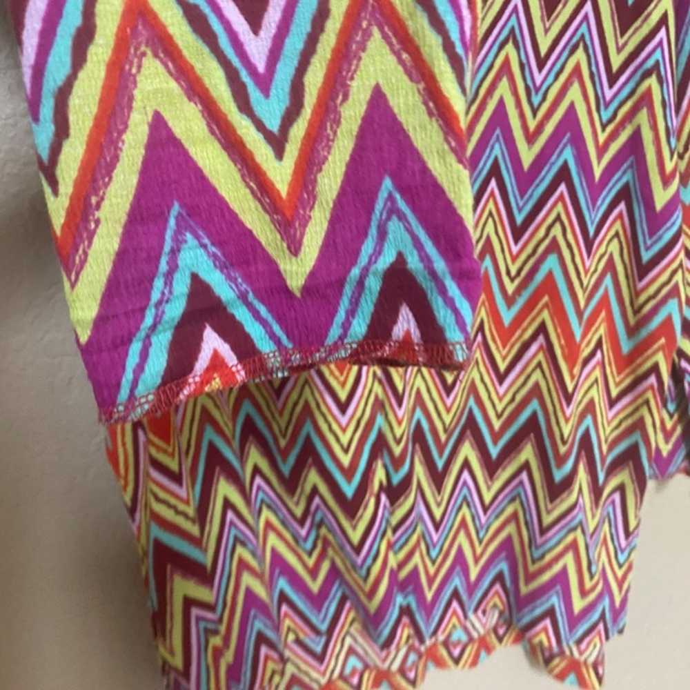 Missoni Womens Tunic Dress Size 48 Multicolor Zig… - image 6