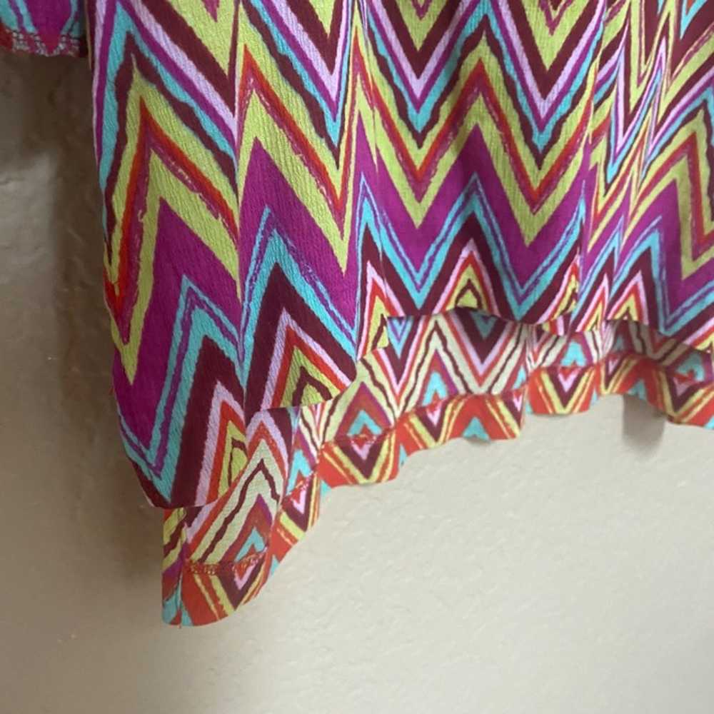 Missoni Womens Tunic Dress Size 48 Multicolor Zig… - image 7