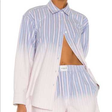 EUC Alexander Wang .t Ombre Stripe Oxford Button-… - image 1