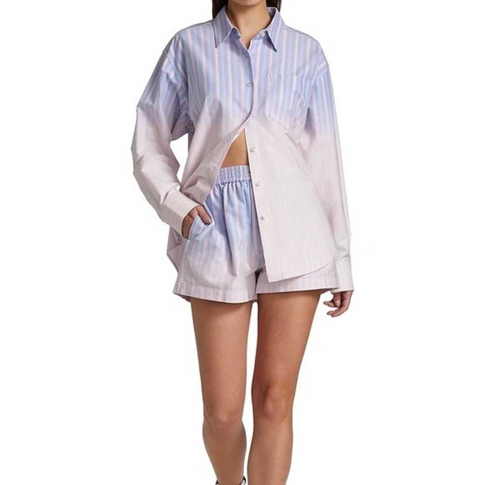 EUC Alexander Wang .t Ombre Stripe Oxford Button-… - image 2