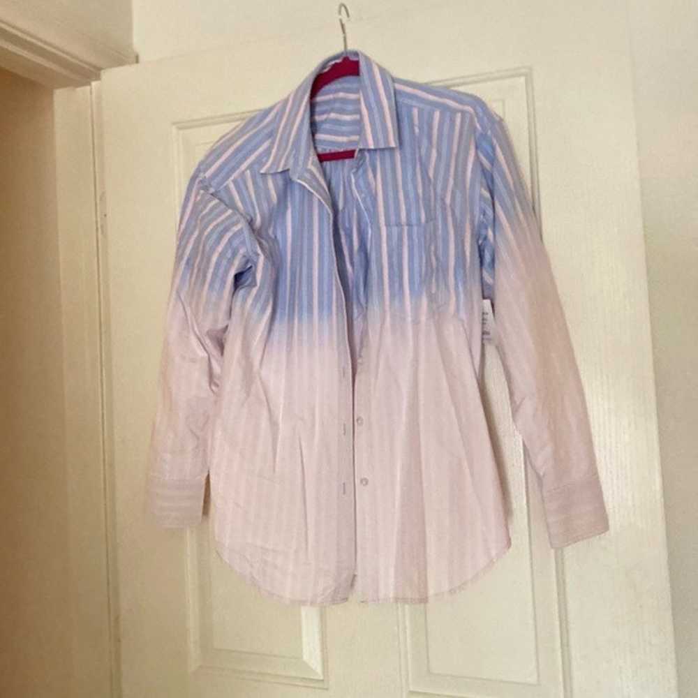 EUC Alexander Wang .t Ombre Stripe Oxford Button-… - image 5