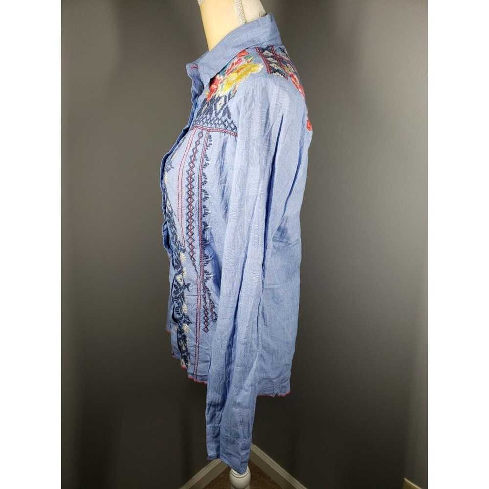 Johnny Was 3 J Workshop Women's Chambray Embroide… - image 6