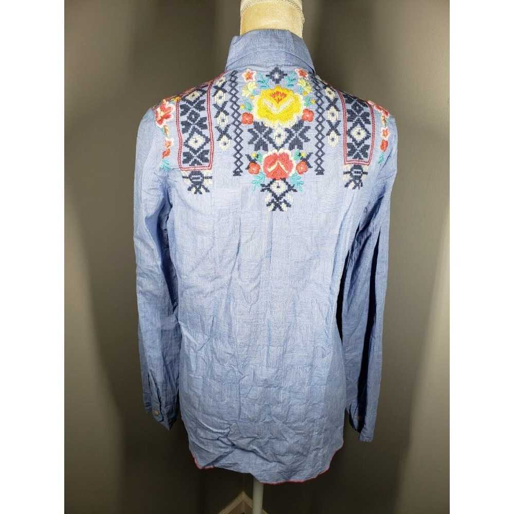 Johnny Was 3 J Workshop Women's Chambray Embroide… - image 7