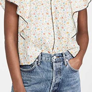 The Great Flounce Top, Whip Stitch Floral