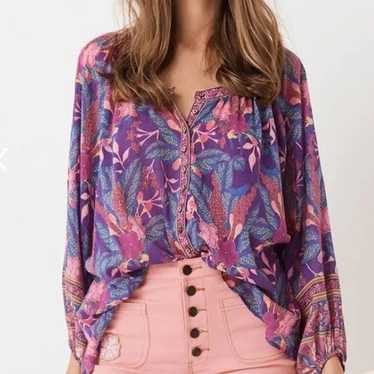 Spell & The Gypsy Bianca Purple Blouse - image 1