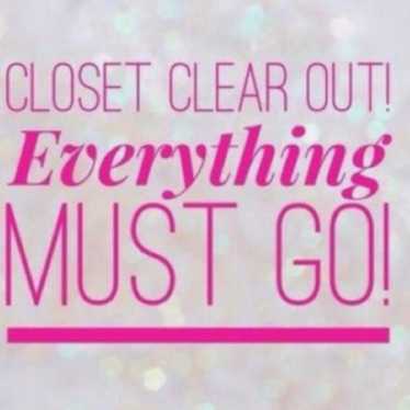 Closet closing sale !!!