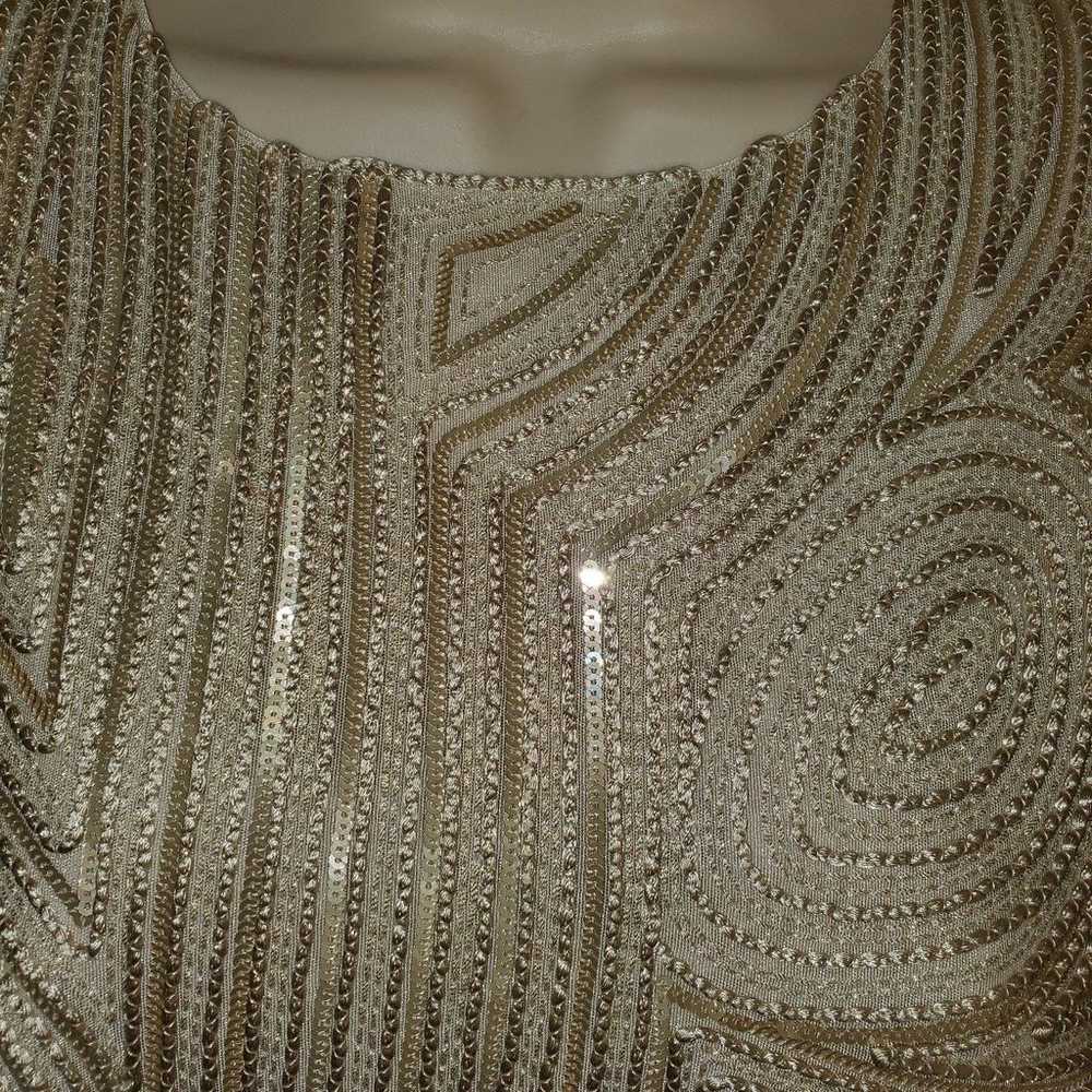 Giorgio Armani sequin embellished top cocktail bl… - image 3