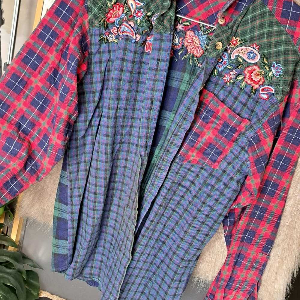 Vintage Ninon Cowgirl Western Fall Winter Flannel… - image 6