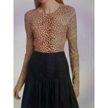 NWT Ulla Johnson women’s Eve leopard print top XL
