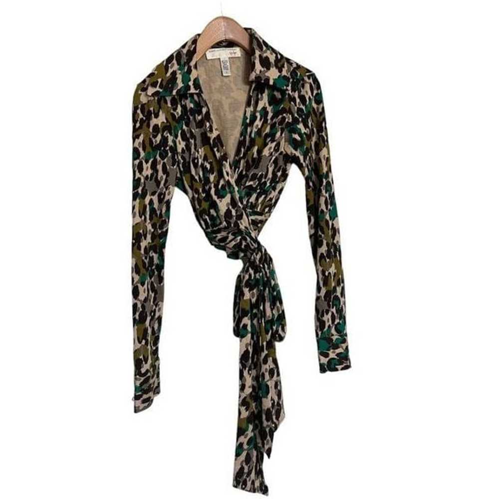 DIANE VON FURSTENBERG | Vintage Silk Jersey Leopa… - image 5