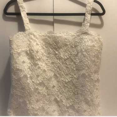 Christian Dior Vintage lace tank top - image 1