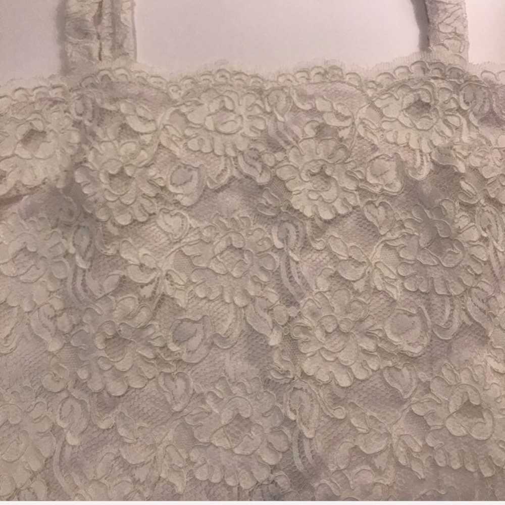 Christian Dior Vintage lace tank top - image 2