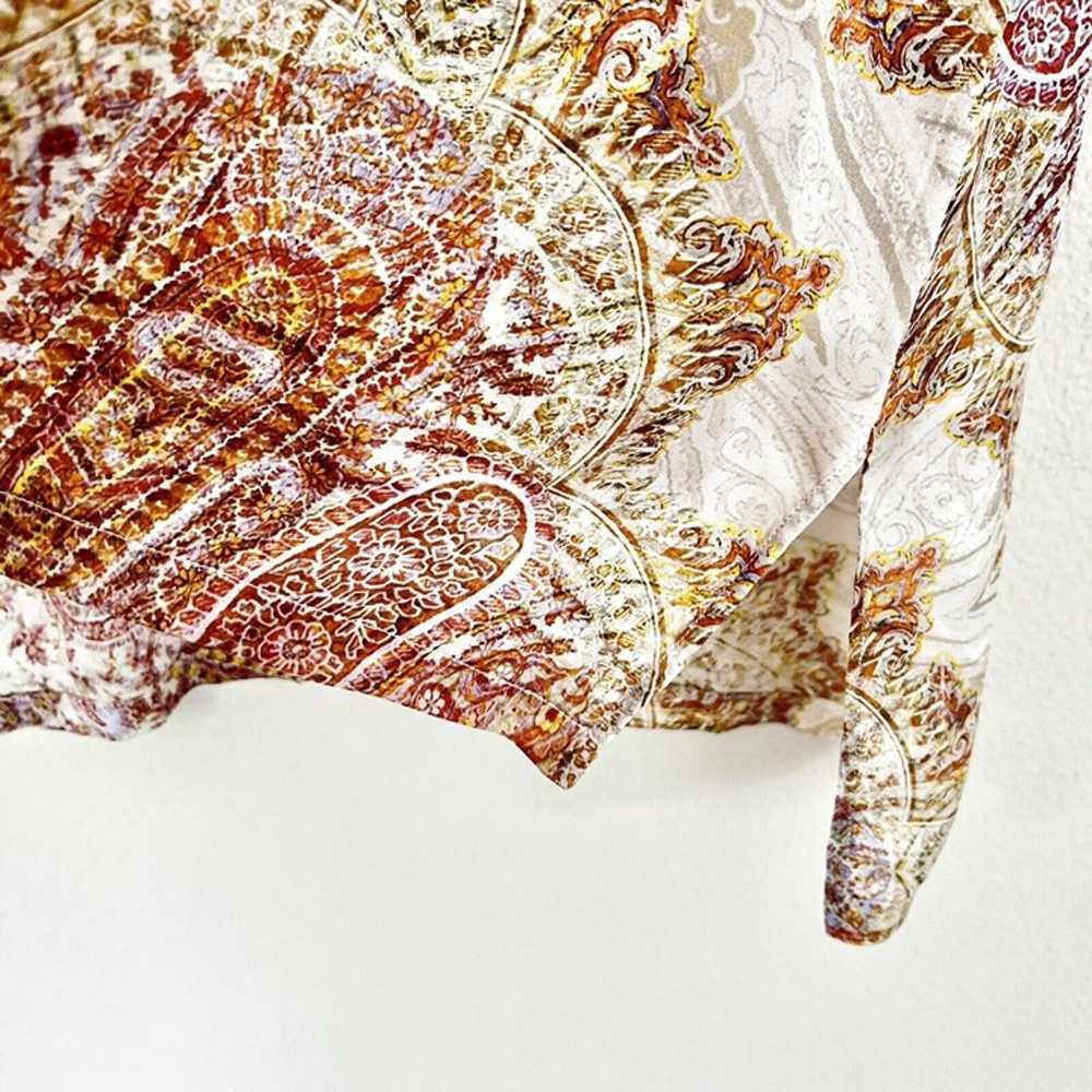 LA PERLA Paisley Embroidered Lace Mesh Cutout Pin… - image 6