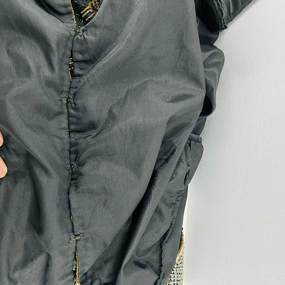 Vintage Rina Z 100% Pure Silk Beaded Long Sleeve … - image 8