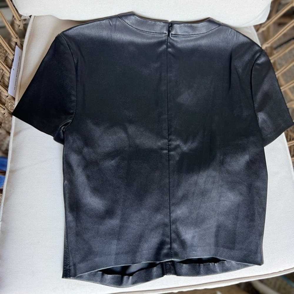 Like new Alexander Wang ruched leather top 4 $595 - image 6