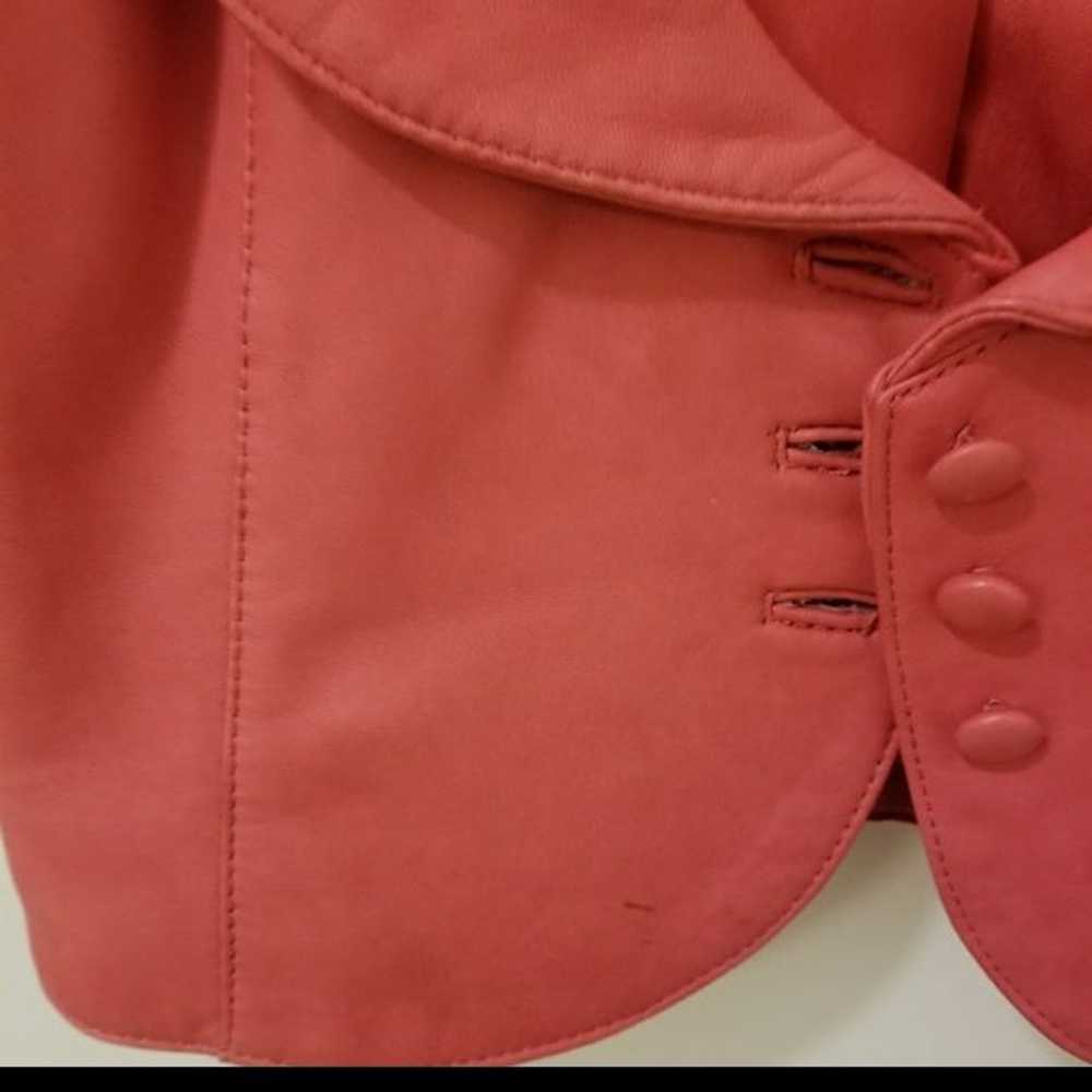 Marciano peach leather jacket size S - image 3