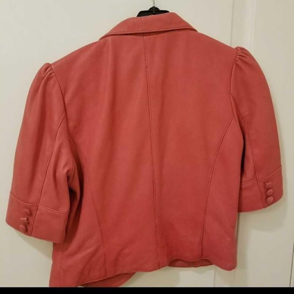 Marciano peach leather jacket size S - image 4