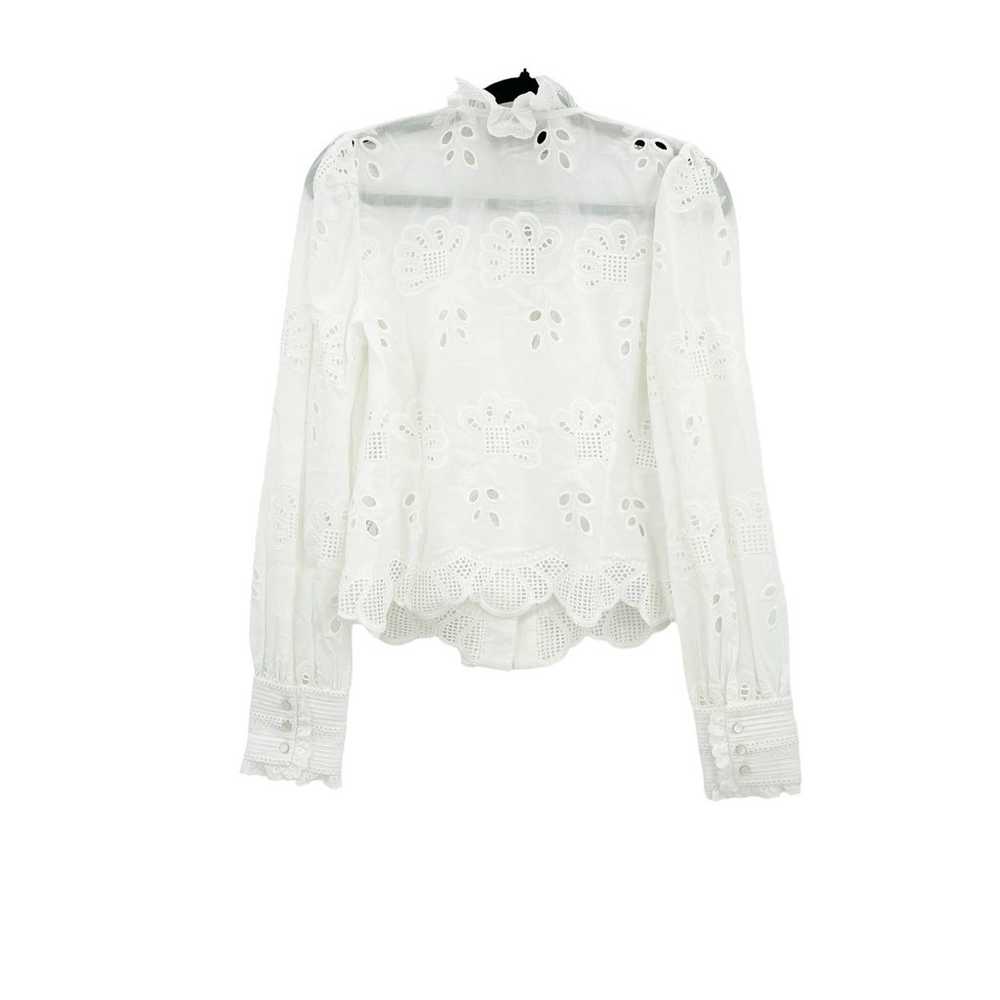 Alexie Banha Long-Sleeve Button-Down Eyelet Ruffl… - image 10