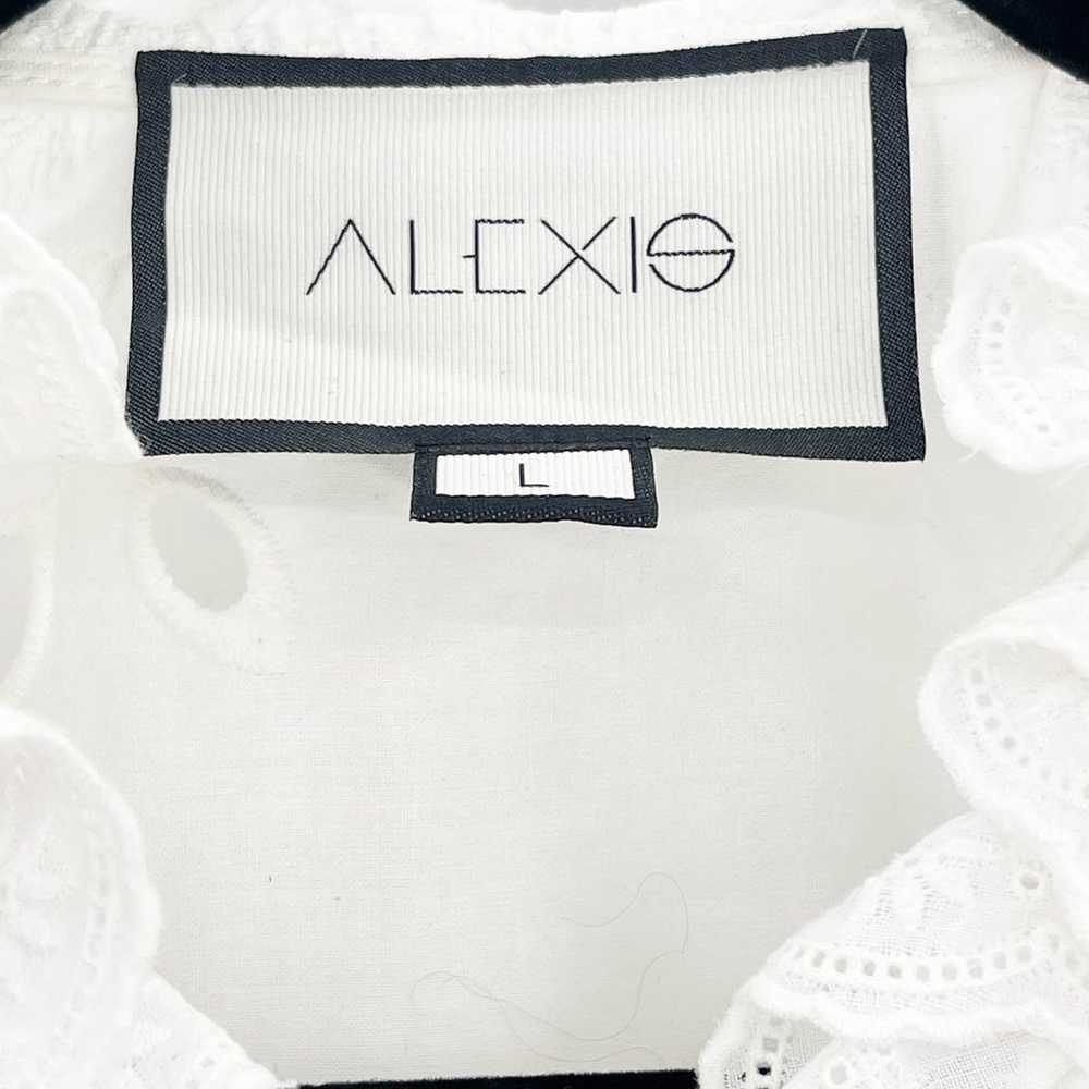 Alexie Banha Long-Sleeve Button-Down Eyelet Ruffl… - image 4