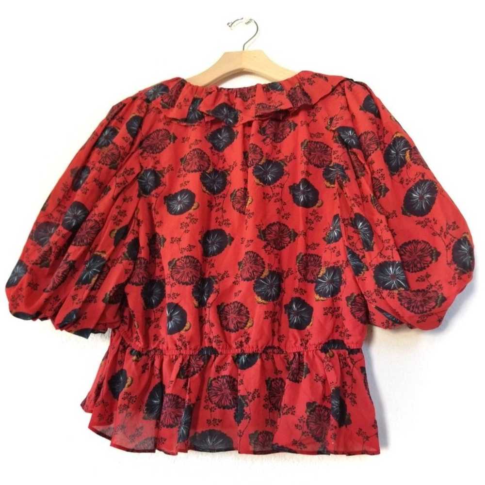 NEW Ulla Johnson Nadya Blouse Ruffled Puff Sleeve… - image 8