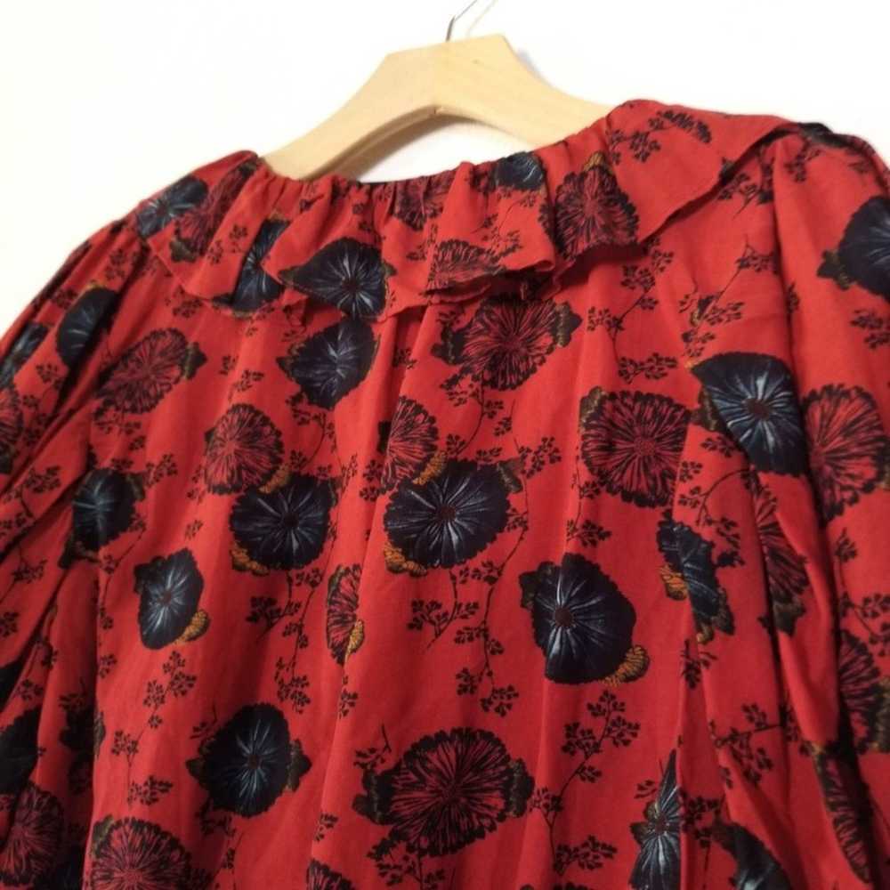 NEW Ulla Johnson Nadya Blouse Ruffled Puff Sleeve… - image 9